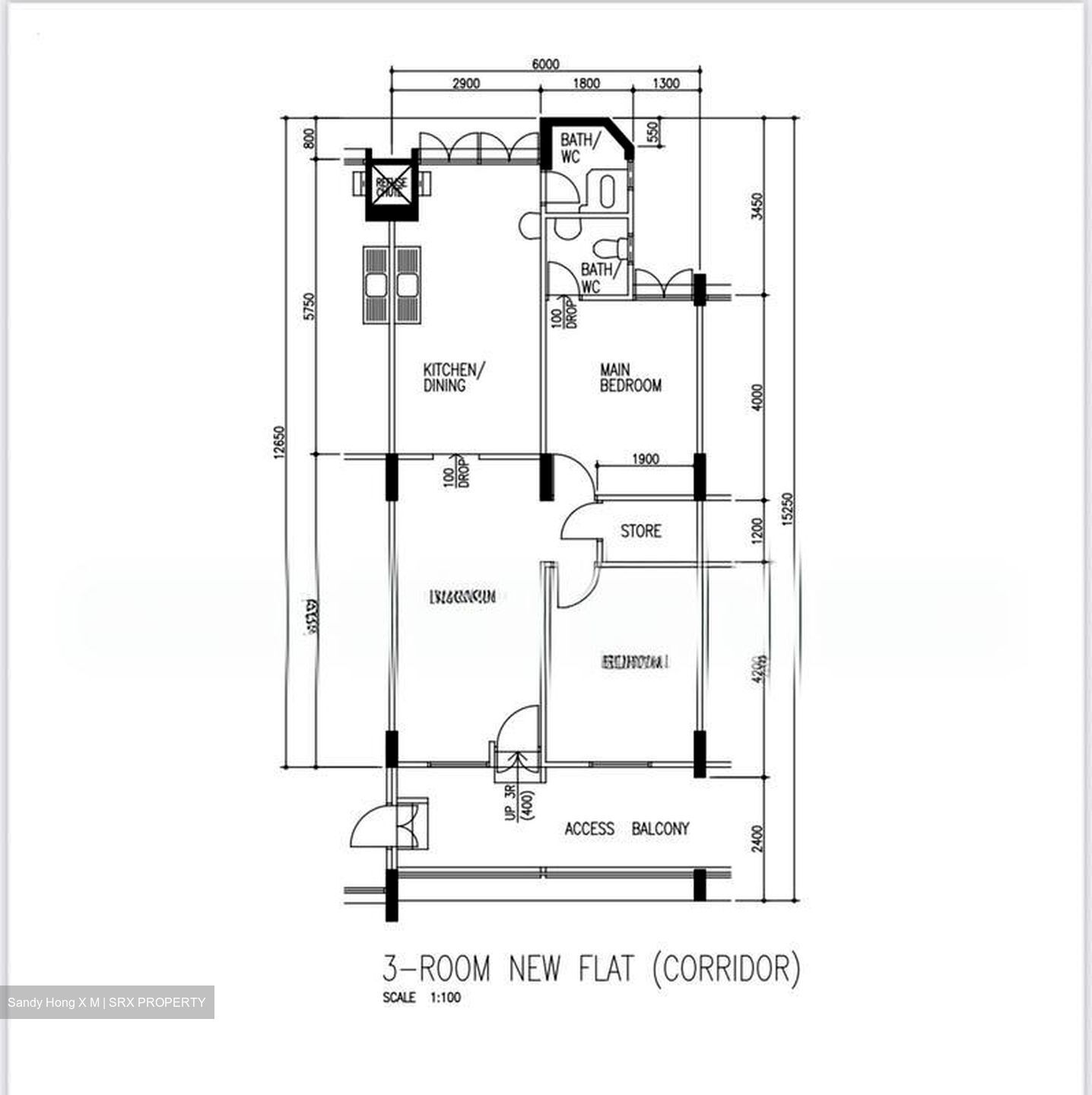 Blk 102 Jurong East Ville (Jurong East), HDB 3 Rooms #503996251